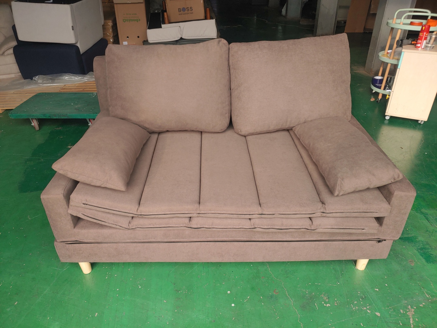 [B등급] 210813-1 (IC) 108 체인지 2인 패브릭 브라운