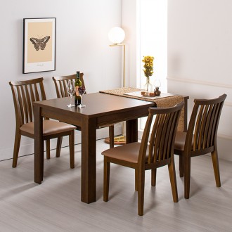 세미고무나무원목식탁의자