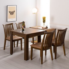 세미고무나무원목4인용식탁세트