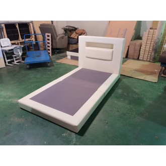 [B등급] 210913-2 샘플 PU 조명침대 SS_아이보리