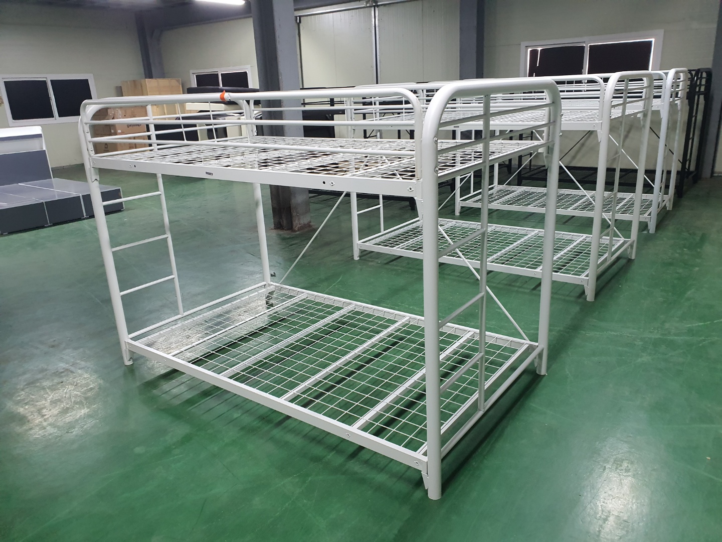 [B등급] 210910-18 라이프 철제메탈 이층침대_슈퍼싱글_화이트