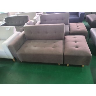 [B등급] 211001-17 뮤즈우형2인소파_스툴포함_패브릭_브라운