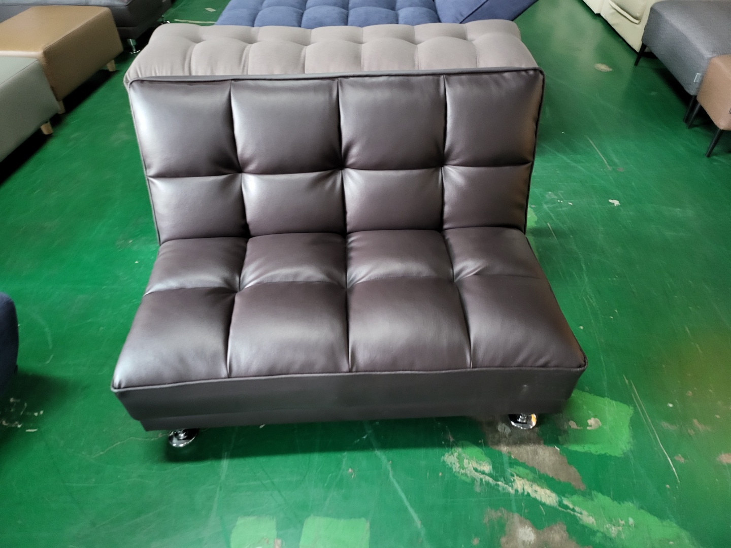 [B등급] 211018-2 카우치A형_인조가죽_초코