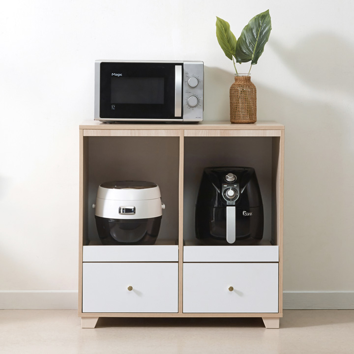 (착불) 리미트다용도3단렌지대(오픈형,서랍형)