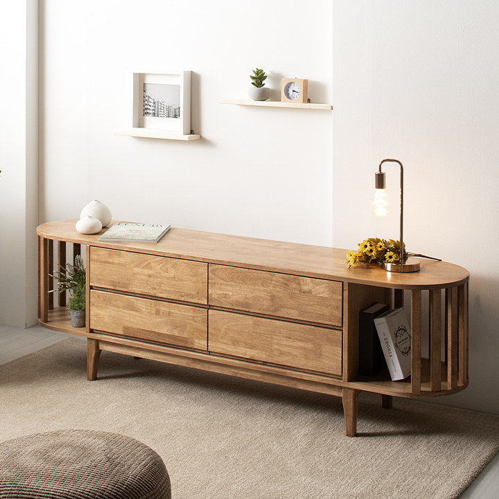 템플원목2단거실장1800