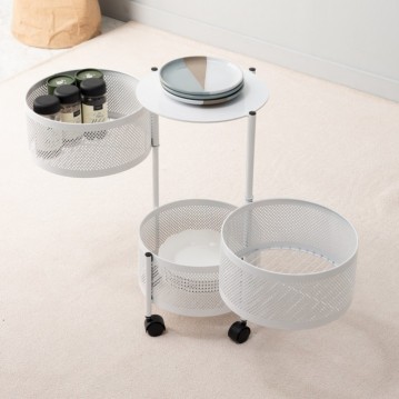 비트원형회전수납트레이3단