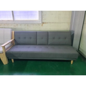 [B등급] 211027-10 맥심컵홀더소파베드_인조가죽_그레이