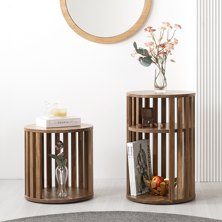 템플원형사이드테이블(1단/2단)